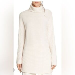 UEC Halston Heritage cream turtleneck sweater wool/ cashmere sweater small